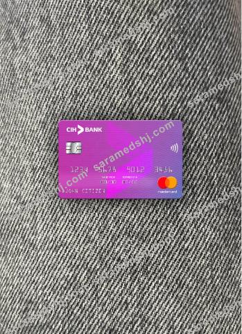 Morocco CIH bank mastercard photolook front